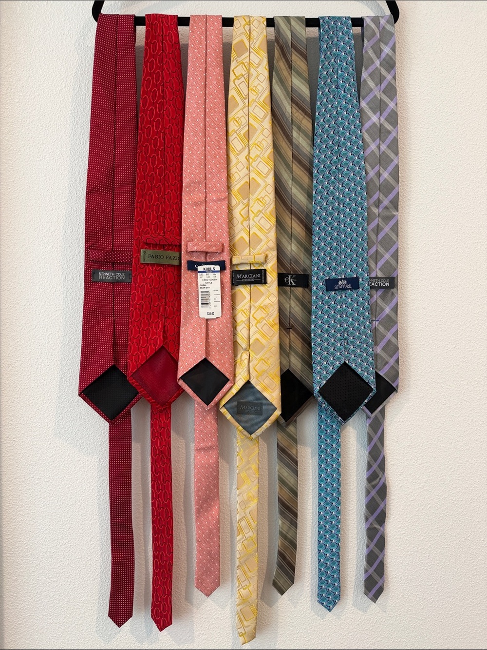 Kenneth Cole/CK/Stafford/Marciani/C&B Men's Ties - All SEVEN